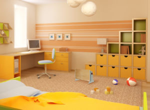 Оранжевая детская мебель
