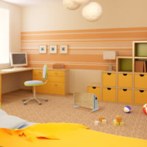 Оранжевая детская мебель