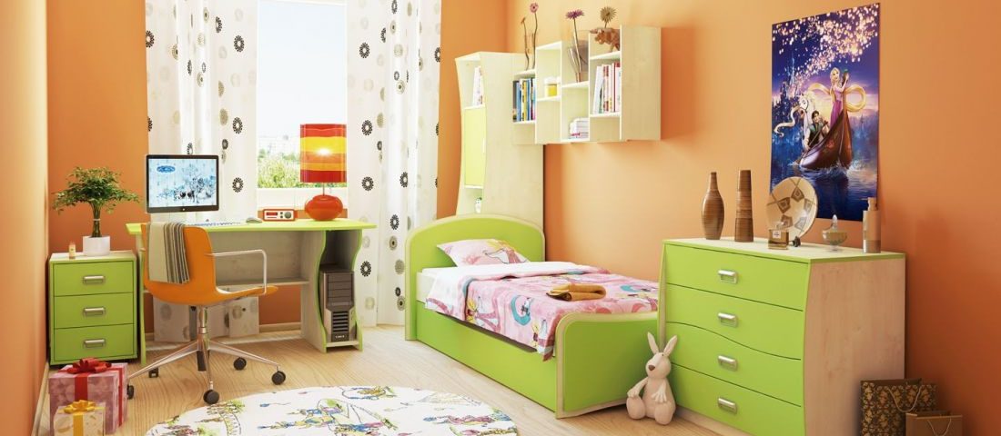 Зеленая детская мебель Луганск