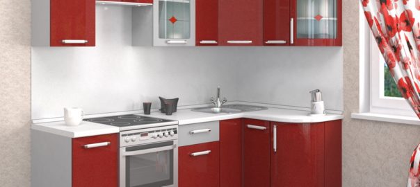 Красная белая кухня ЛНР